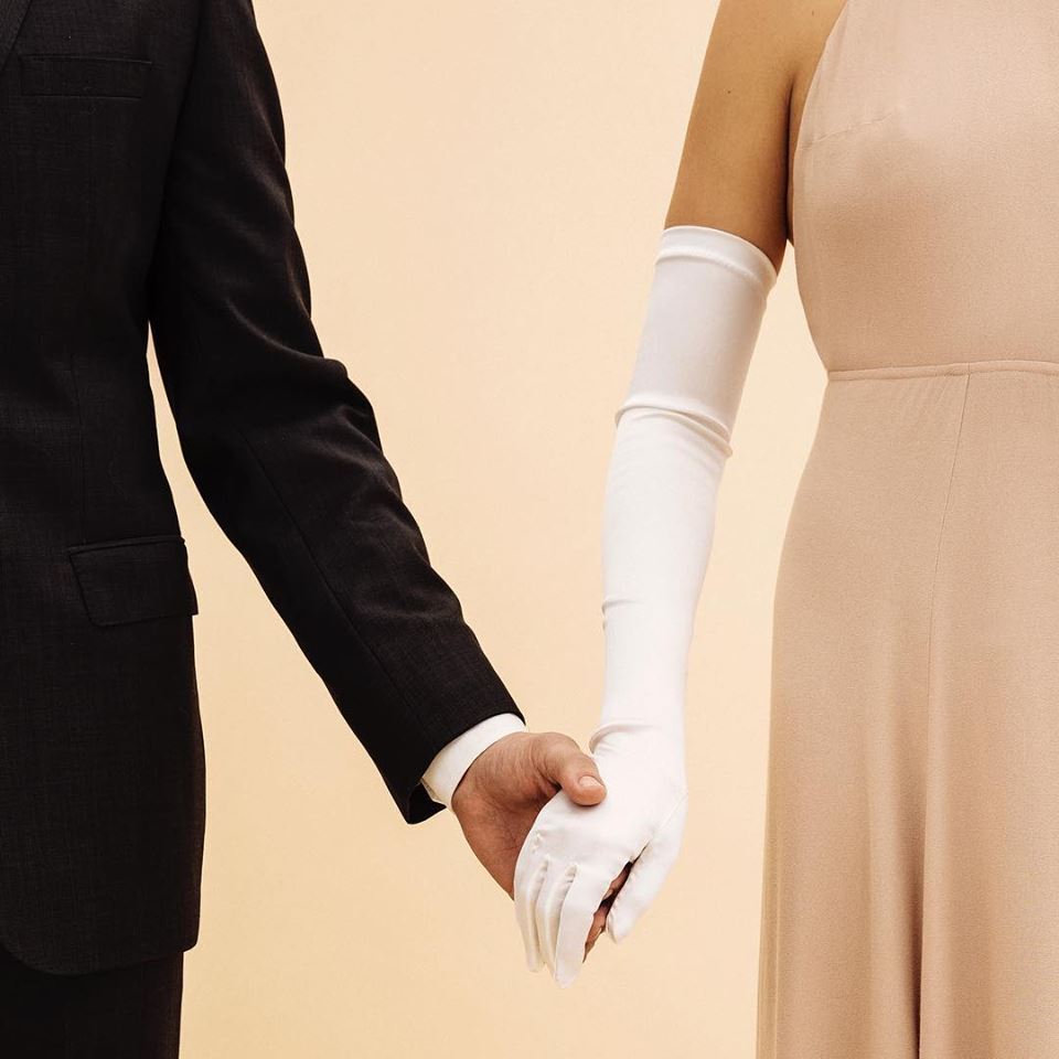 Picture of the man and woman holding each other