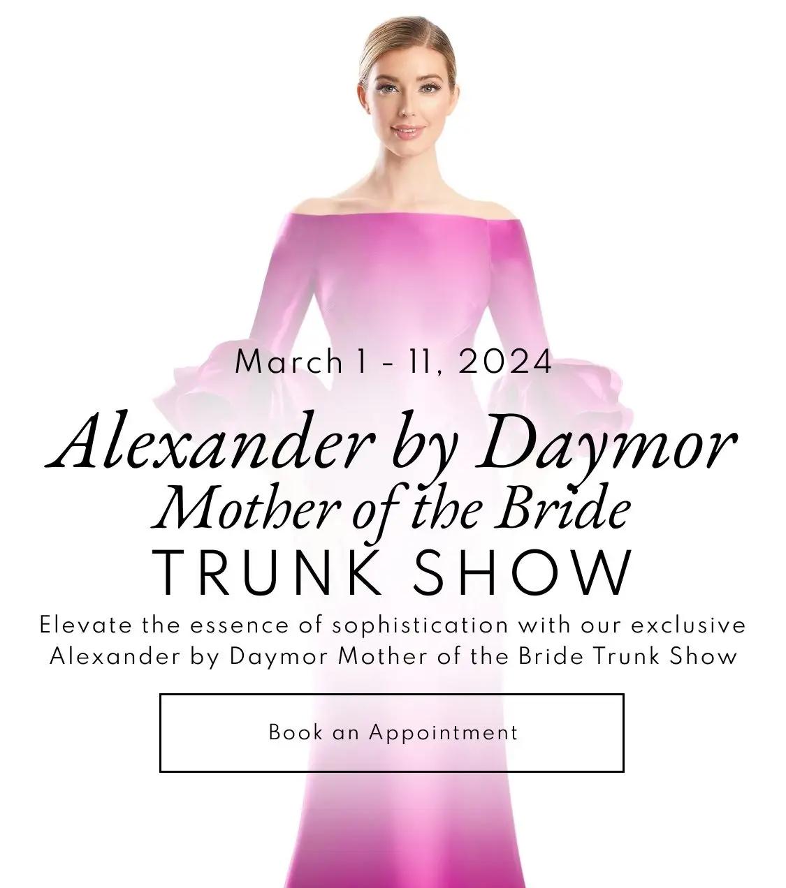 Alexander by Daymor MOTB Trunk Show banner mobile